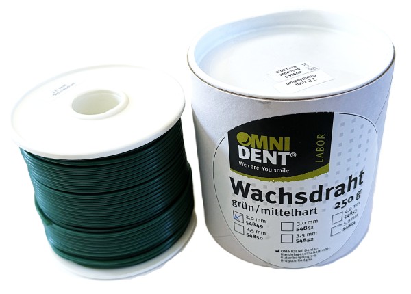 Wachsdraht grün mittelhart