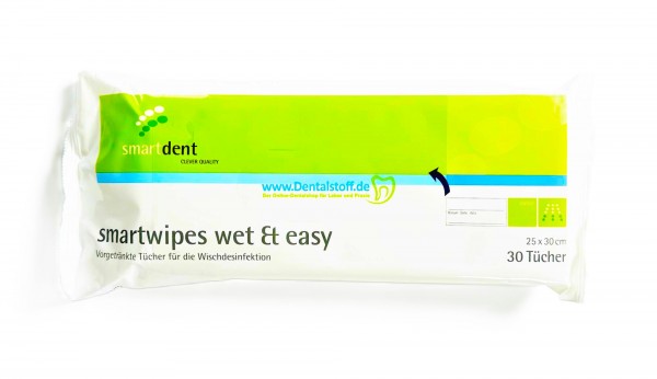 Smartwipes Wet & Easy Desinfektionstücher 25 x 30cm 214375 - 30 Stück
