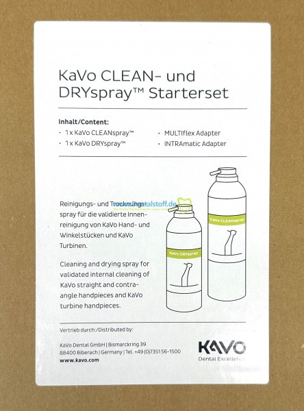 Clean Spray / Dry Spray Starterset 2116P 1.007.0573