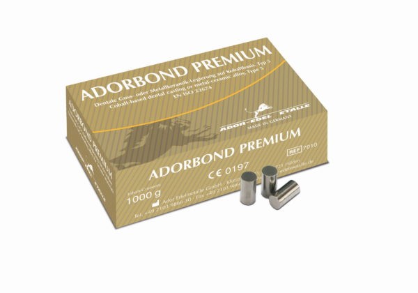 Adorbond Premium Aufbrennlegierung - 3x 1000g