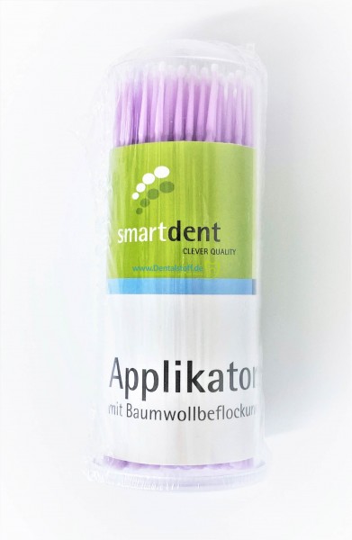 Applikatortips mit Baumwollbeflockung - 100 Stück