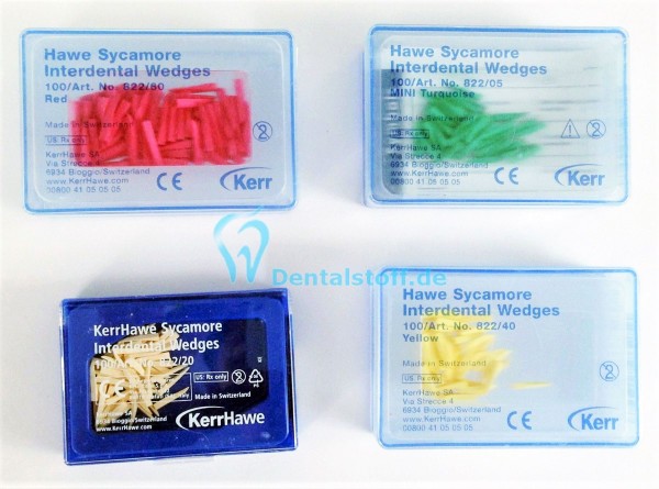 Interdentalkeile Interdental wedges - verschiedene Varianten