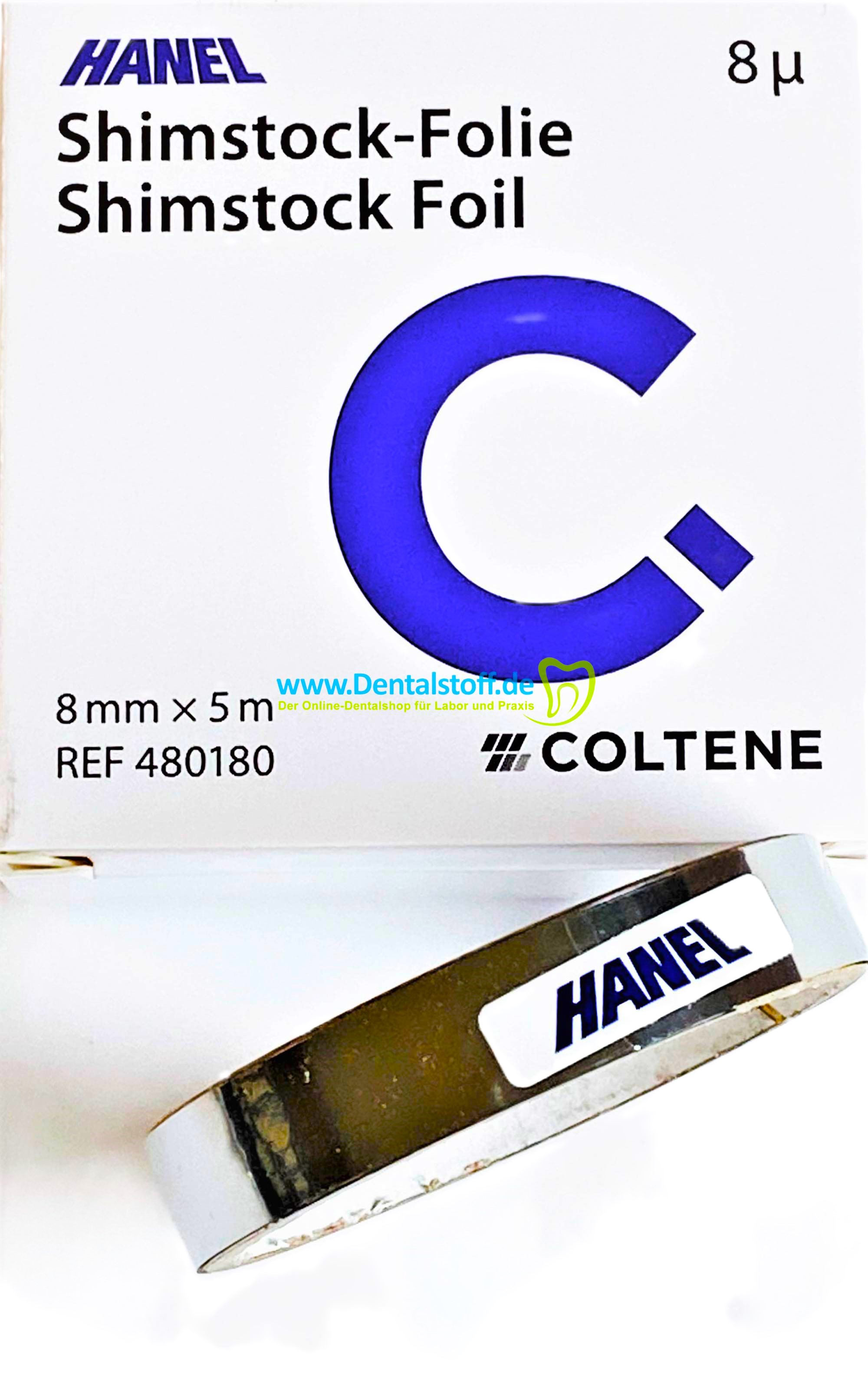 Coltene Whaledent HANEL Shimstockfolie 8µ 480180 5m x 8mm