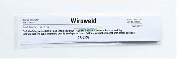 Wiroweld CoCrMo Laserschweißdraht 0,5mm Stangen 50005