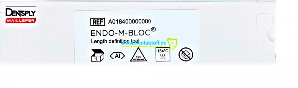 Endo M Bloc 184 Messblock aus Metall, silber A018400000000