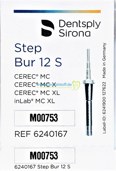 Cerec Inlab MC XL Diamanten Step Bur 12S 6240167 - 6 Stück