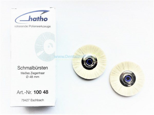 Schmalbürsten Ziegenhaar weiß 48mm 100 48 - 12 Stück
