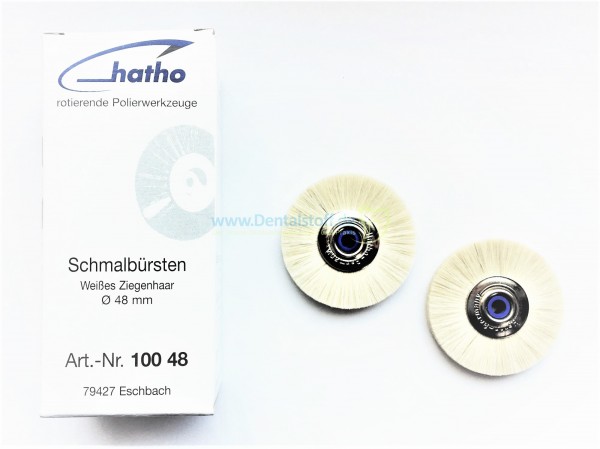 Schmalbürsten Ziegenhaar weiß 48mm 10048 - 12 Stück