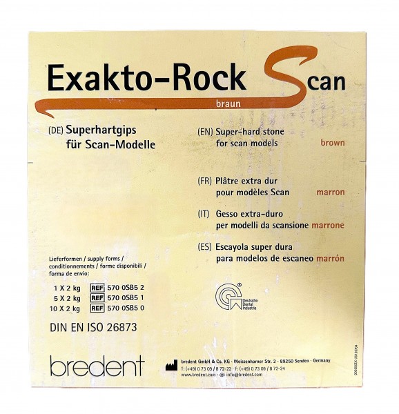 Exakto Rock S Superhartgips für Scan-Modelle elfenbein, Klasse 4