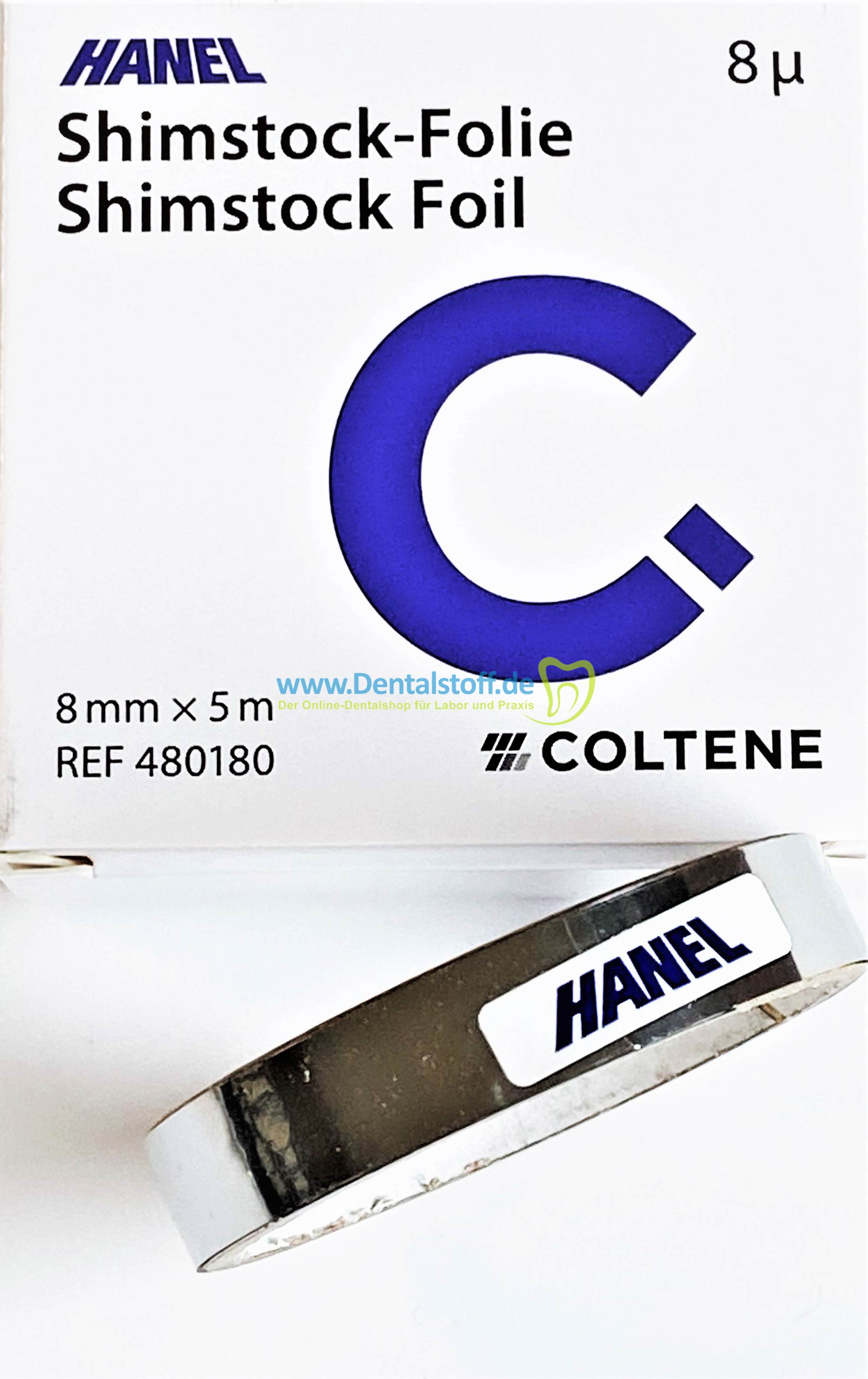 Coltene Whaledent HANEL Shimstockfolie 8µ 480180 5m x 8mm