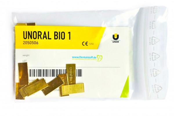 Unoral Bio 1 hochedel - Goldgusslegierung 2050506 - 25g