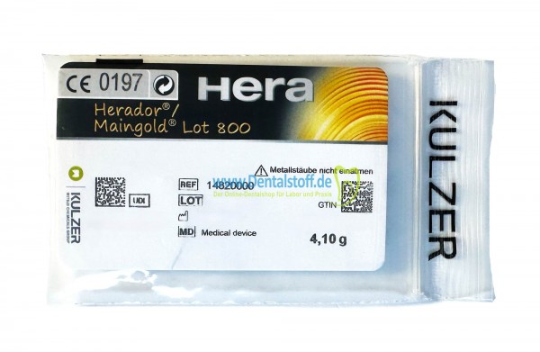 Herador Maingold Lot 800 - Lot für Aufbrennkeramiklegierungen 14820000 - 4g