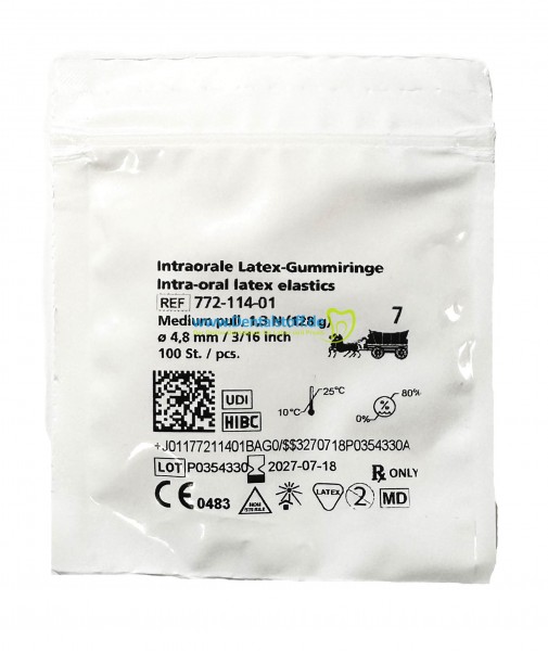 Intraorale Latexringe 3/16 inch Ø 4,8mm 772-114-01 - 100 Stück
