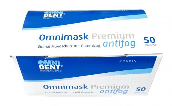 Omnimask Mundschutz Premium mit Gummizug - 50 Stück