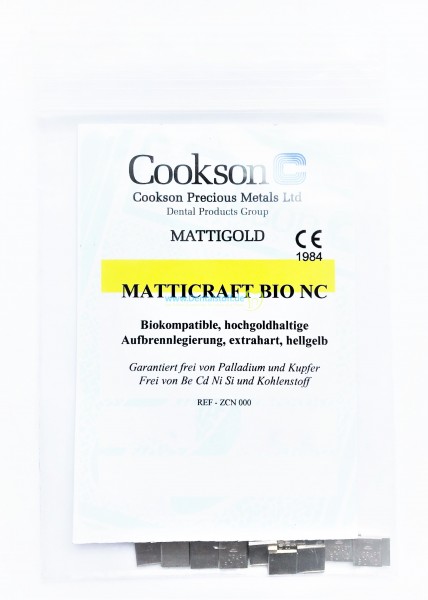 Matticraft Bio NC weiss - hochgoldhaltige Legierung aufbrennfähig ZCN000