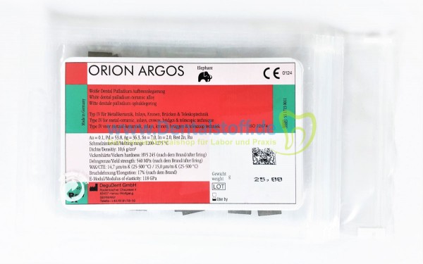 Orion Argos - Palladium Basis Keramik Aufbrennlegierung 5317130011