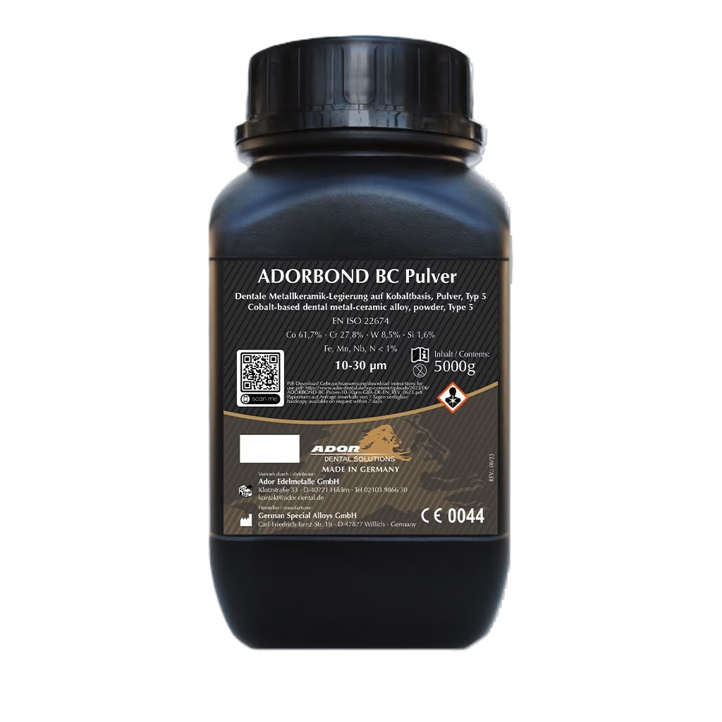 Lieferform: Ador Adorbond BC Pulver 10-30µm 7630 - 5000g | Dentalstoff ...