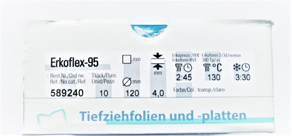 Erkoflex 95 transparent - verschiedene Varianten
