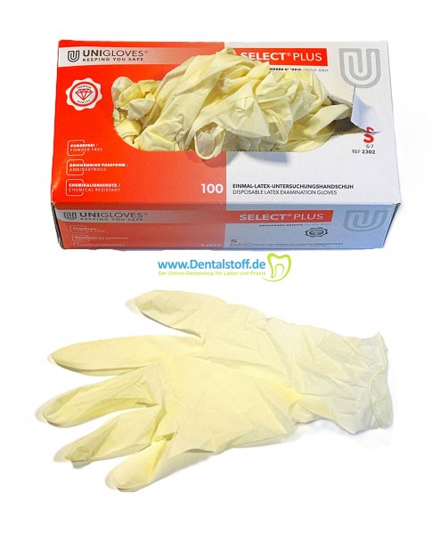 Select Plus Latexhandschuhe weiss - 100 Stück