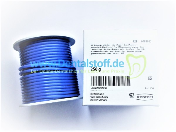 Geo Wachsdraht blau mittelhart - 250g Rolle