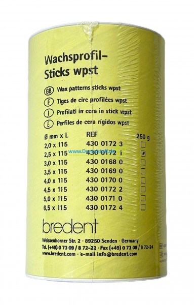 Wachsprofil Sticks, rot
