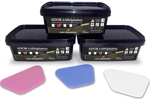 Ador Löffelplatten - 50 Stück | Dentalstoff Onlineshop - Der Onlineshop ...