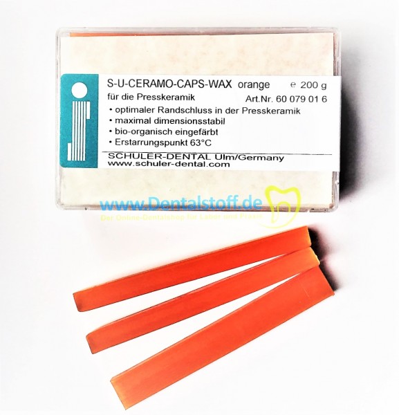 S-U Ceramo Caps Wachs orange - 200g