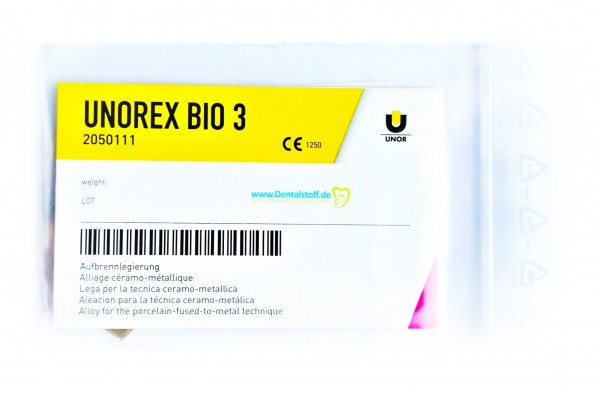 Unorex Bio 3 hochedel - Aufbrennlegierung 2050111 - 25g