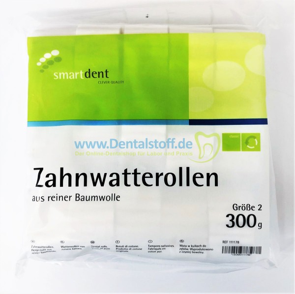 Smartdent Watterollen ohne Zellstoff - 300g