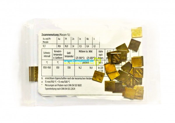 BiOcclus Kiss hochgoldhaltige Legierung, aufbrennfähig - 25g