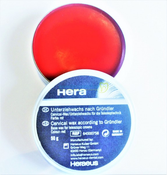 Unterziehwachs nach Gründler rot 64500758 - 50g