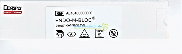 Endo M Bloc 184 Messblock aus Metall, silber A018400000000