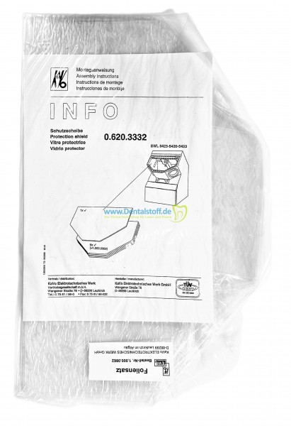 Schutzscheibe für KaVo Sandstrahler 0.620.3332
