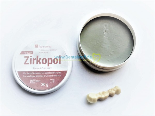 Pâte De Polissage Diamant Zirkopol 30g - Pour Zircone Et Céramique Dentaire, Finition Brillante