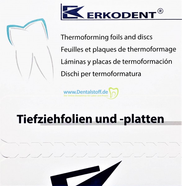 Erkoflex Bleach Tiefziehfolien 1,0mm