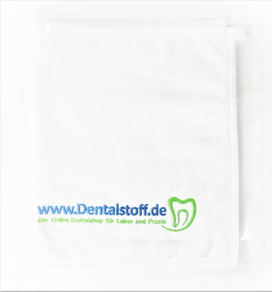 Handtuch für keramischen Arbeitsplatz 30x50 mit Dentalstoff Logo