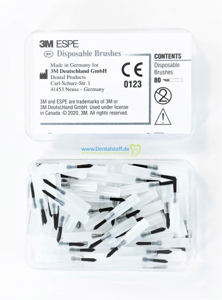 Pinseleinsätze schwarz 47801 - 80 Stück