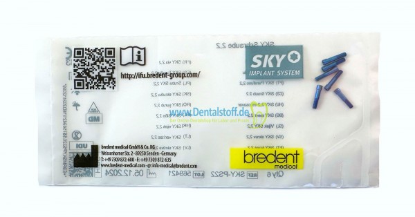 Schrauben für Bredent Implantate