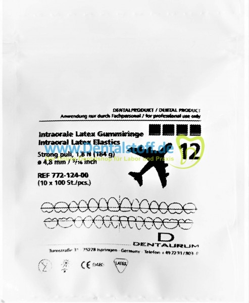 Intraorale Latexringe 3/16
