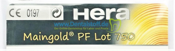 Maingold PF Lot 750 - Lot für Goldgusslegierungen 14850000