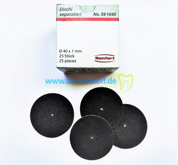 Trennscheibe 58-1040 40x1,0mm unmontiert glasfaserverstärkt - 25 Stück