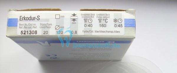 Erkodur S klar 0,8x120mm - 20 Stück