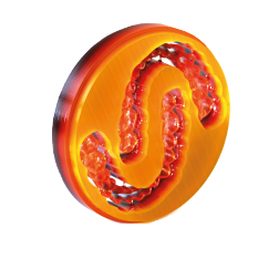 CAD/CAM PMMA Blank Schwarz Rot Gold