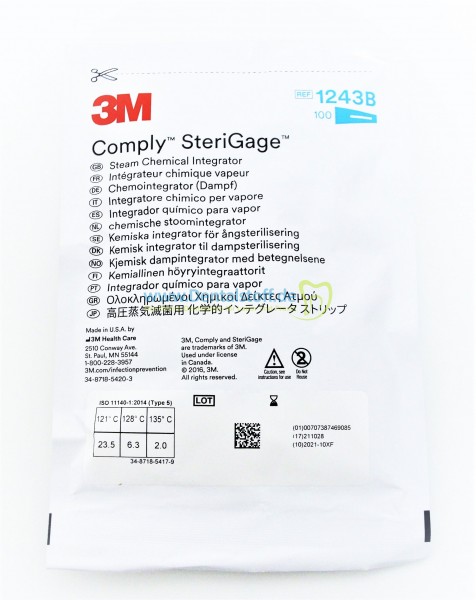 Comply SteriGage Chemical Integrator 1243B - 100 Streifen
