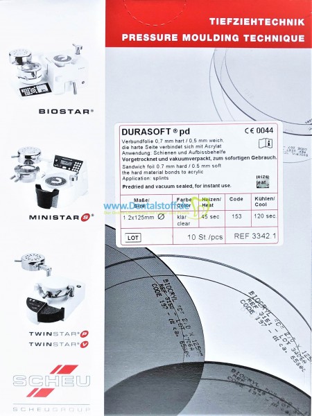 Durasoft PD Tiefziehfolien rund klar