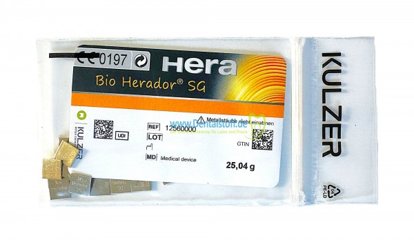 Bio Herador SG - hochgoldhaltige Aufbrennkeramiklegierung 12560000 - 10g