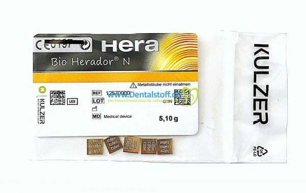 Bio Herador N - hochgoldhaltige Aufbrennkeramiklegierung 12570000 - 10g