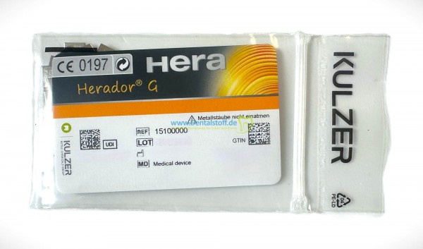 Herador G - hochgoldhaltige Aufbrennkeramiklegierung 15100000 - 10g