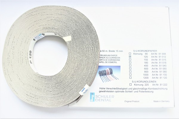 S-U Korundpapier 50m - verschiedene Varianten
