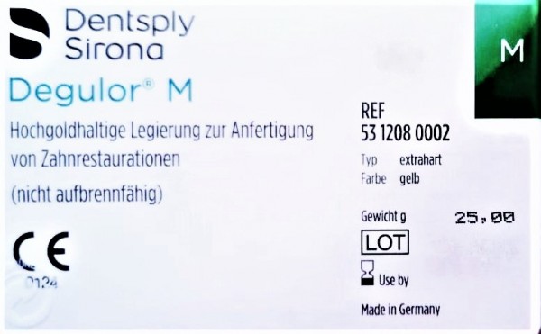 Degulor M - hochgoldhaltige Legierung, nicht aufbrennfähig - 25g
